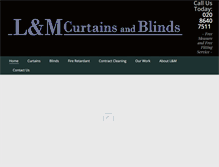 Tablet Screenshot of landmcurtains.co.uk